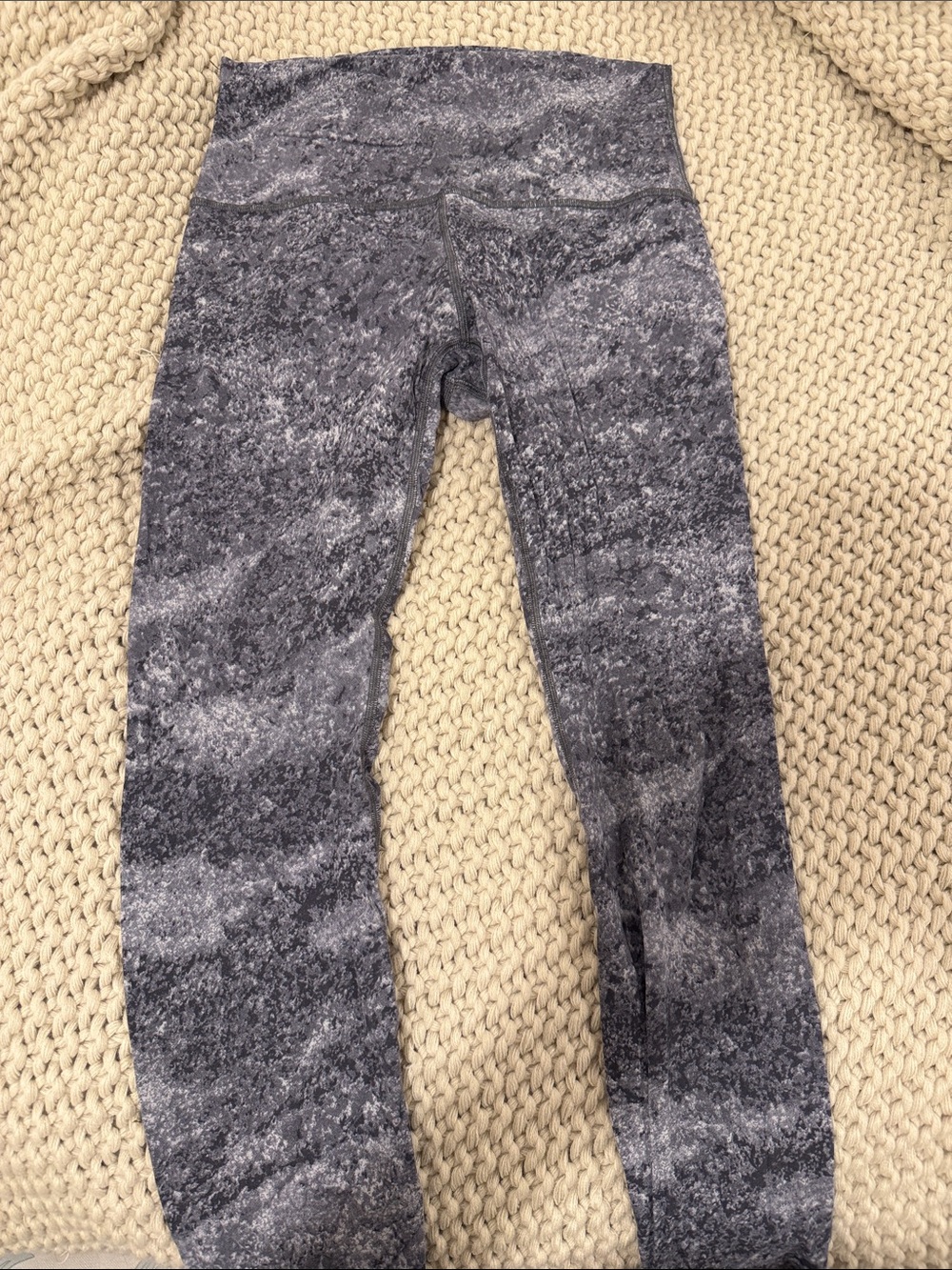 lululemon athletica Gray Marbled High-Rise Leggings